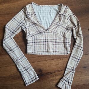 Caution to the Wind Long Sleeve Croptop sz XS